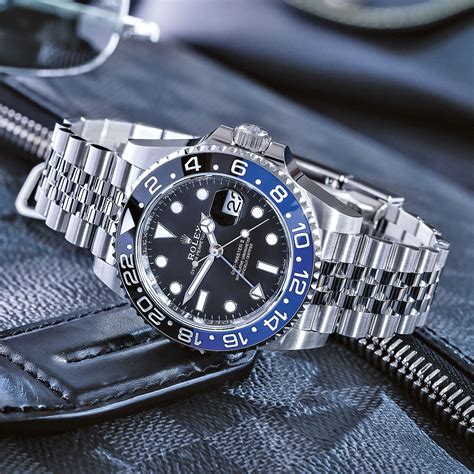 rolex gmt master 2 street style men batman|rolex batman gmt price.